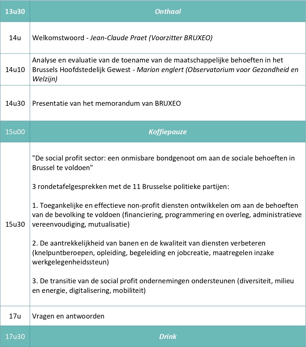 Programma ontmoeting-debat BRUXEO 2024