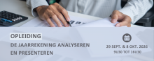Opleiding - De jaarrekening analyseren en presenteren