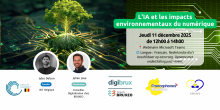 11 décembre 2025 - Webinar DIGIBRUX - IA et impact environnementaux 